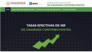 Sexta publicación de tasas efectivas para Grandes Contribuyentes